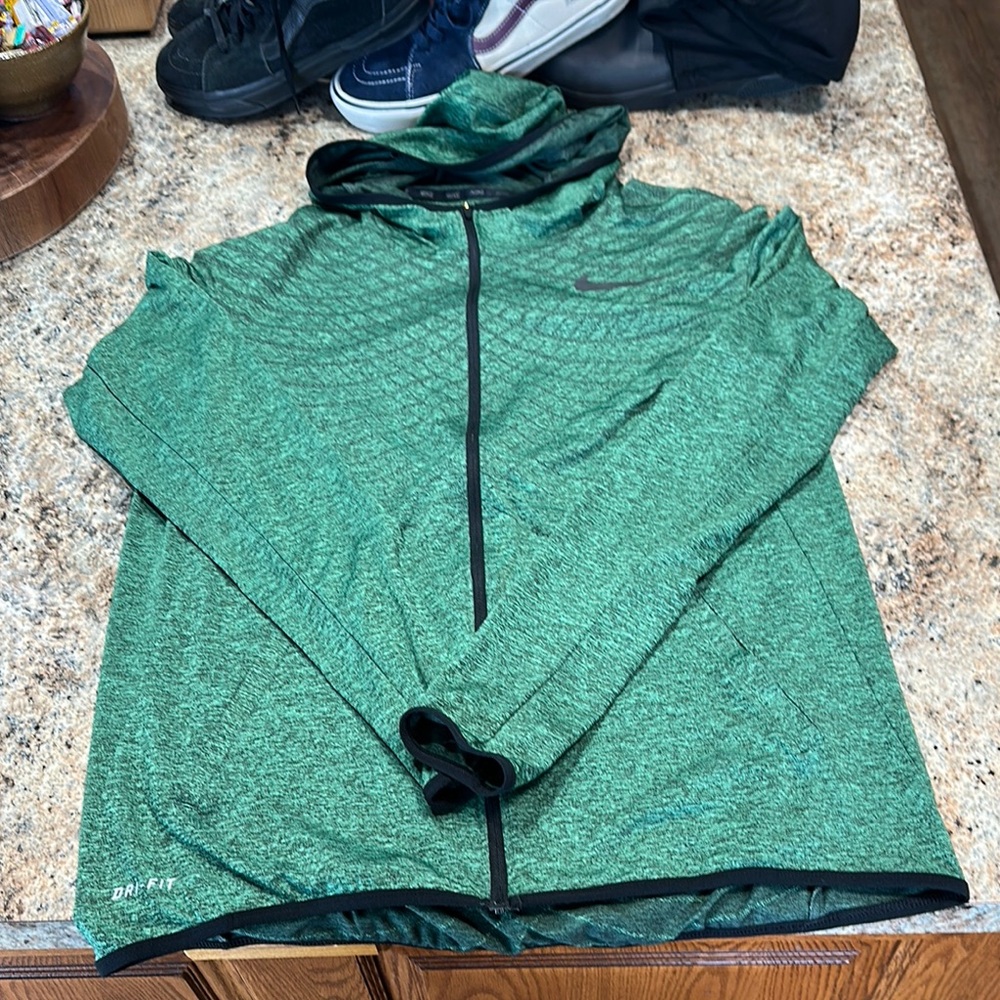 Green Nike Dri-FIT Hoodie